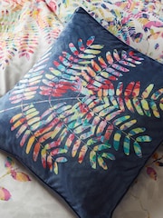 Clarissa Hulse Blue Cascading Kaleidoscope Cushion - Image 1 of 3