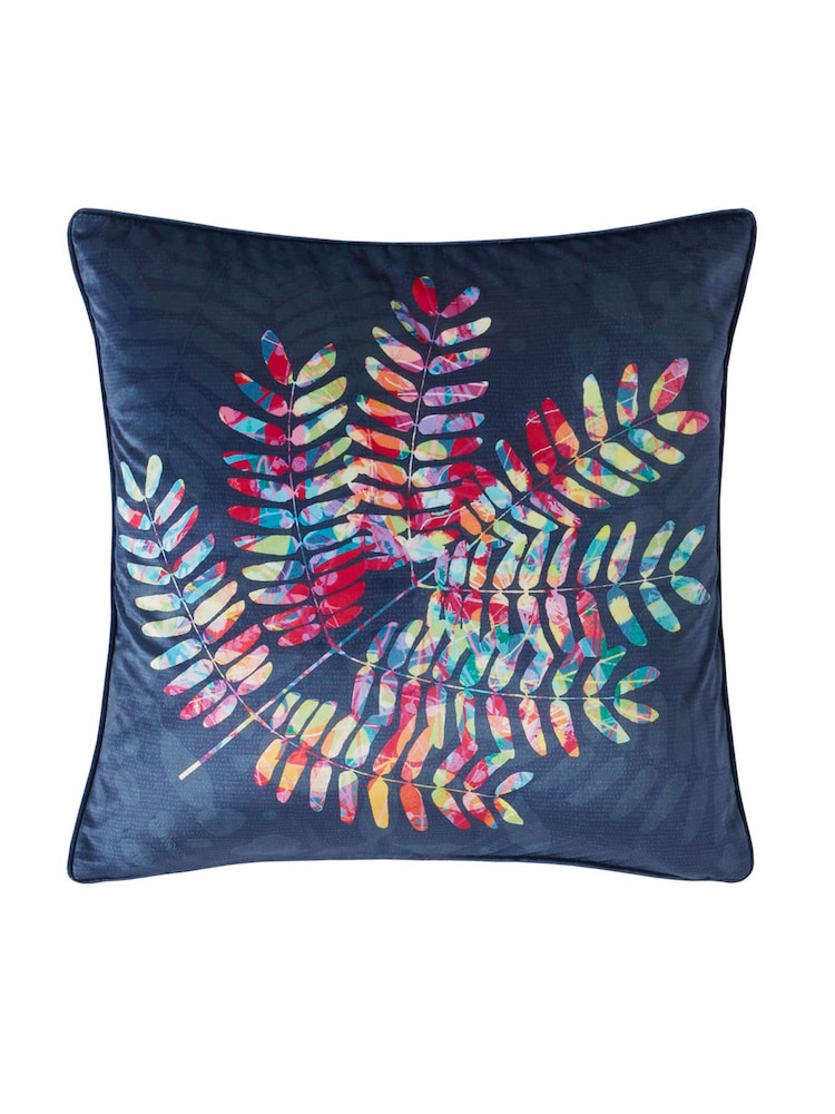 Clarissa Hulse Blue Cascading Kaleidoscope Cushion - Image 2 of 3