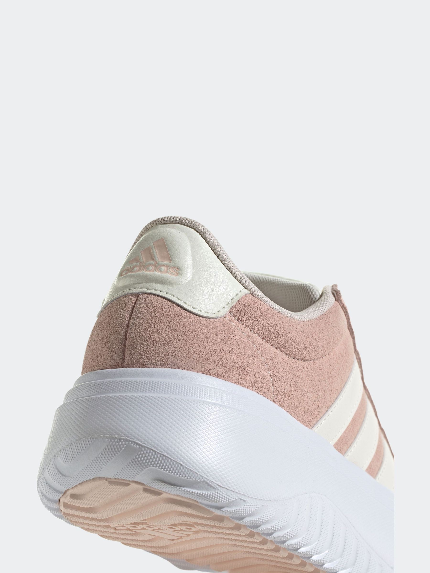 Buy adidas Pink Grand Court Platform Suede Shoes from Next Luxembourg