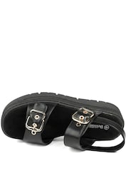 Pavers Black Bellissimo Adjustable Buckled Sandals - Image 4 of 5