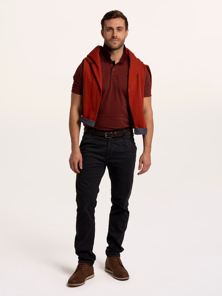 Polo Brakeburn Saintbury en piqué - Image 1 sur 6