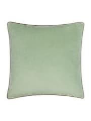 Furn Eucalyptus/Natural Meridian Velvet 45 x 45cm Cushion Cover - Image 2 of 6