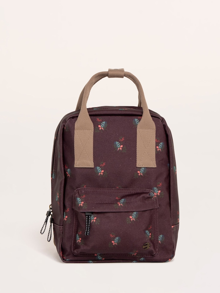 Brakeburn Natural Megan Hazelwood Printed Backpack - Image 1 of 5 Brakeburn Natural Megan Hazelwood Printed Backpack - Image 1 of 5