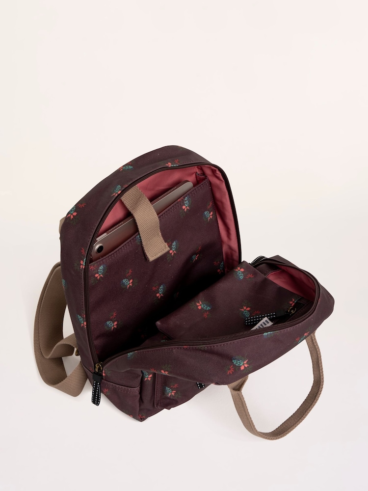 Brakeburn Natural Megan Hazelwood Printed Backpack - Image 5 of 5 Brakeburn Natural Megan Hazelwood Printed Backpack - Image 5 of 5