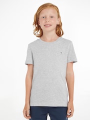 siva - Majica Tommy Hilfiger Basic - Slika 1 iz 6
