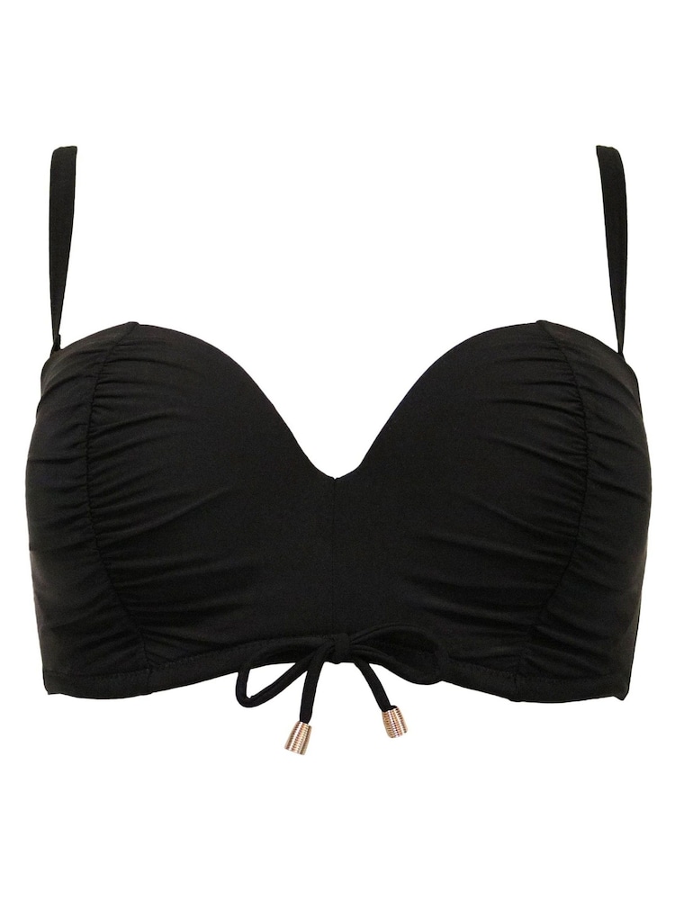 Pour Moi Black Strapless Santa Cruz Bikini Top - Image 4 of 5