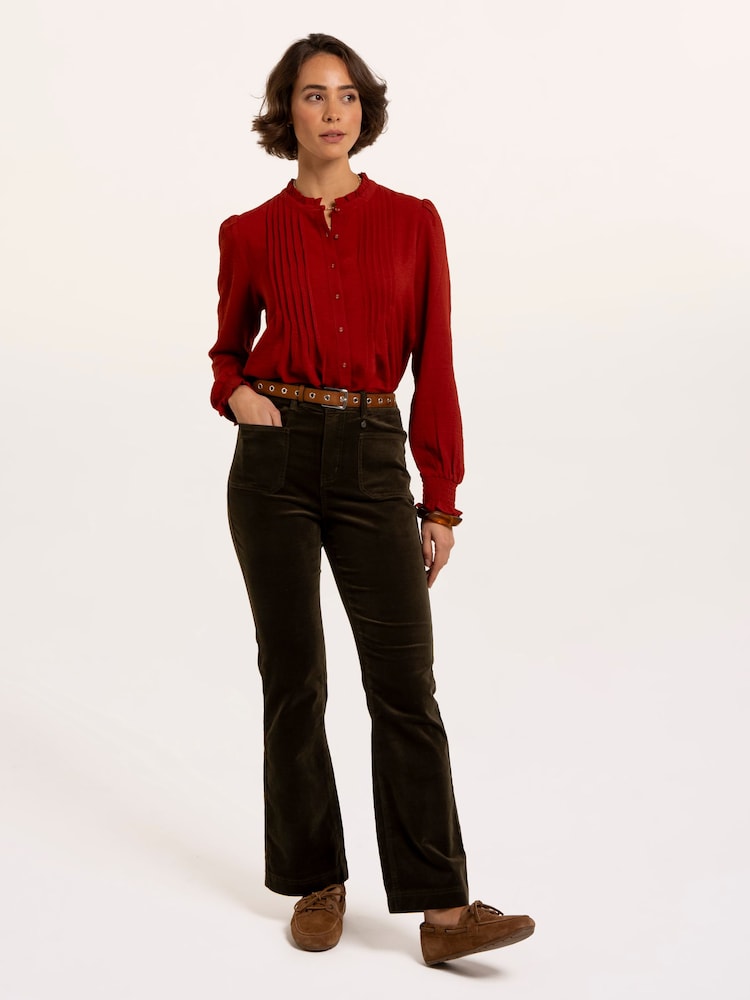 Brakeburn Red Lea Blouse - Image 1 of 6 Brakeburn Red Lea Blouse - Image 1 of 6
