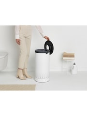 Brabantia White Laundry Bin 35L With Plastic Lid - Image 3 of 4