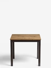 Dark Bronx Oak Effect 4 Seater Square Dining Table - Image 5 of 5