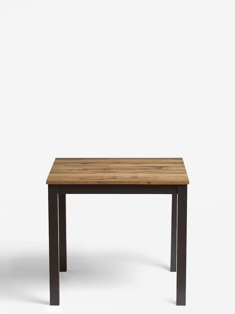 Dark Bronx Oak Effect 4 Seater Square Dining Table - Image 5 of 5