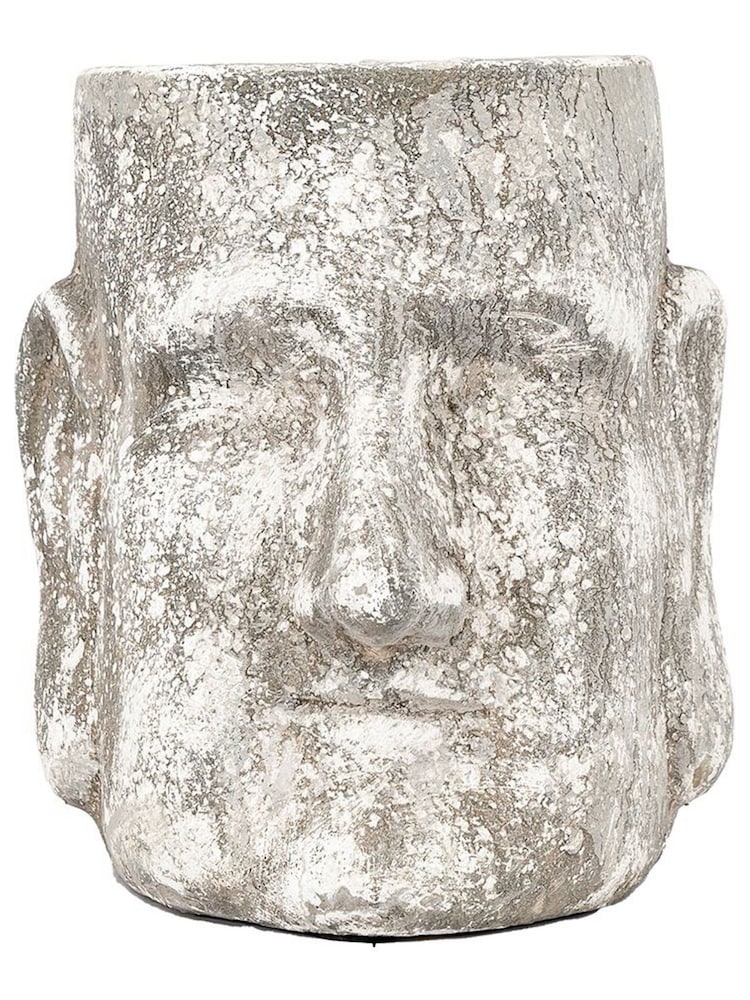 Gallery Home White Cabazon Antique Head Planter Pot Large - Image 1 of 9