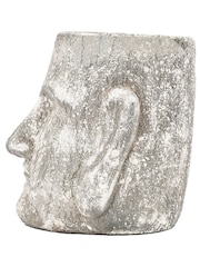 Gallery Home White Cabazon Antique Head Planter Pot Large - Image 3 of 9