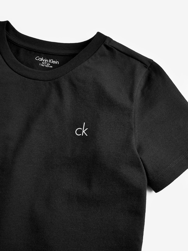Calvin Klein Fantje Moderna 100% bombažna majica 2 komplet - Slika 5 iz 5