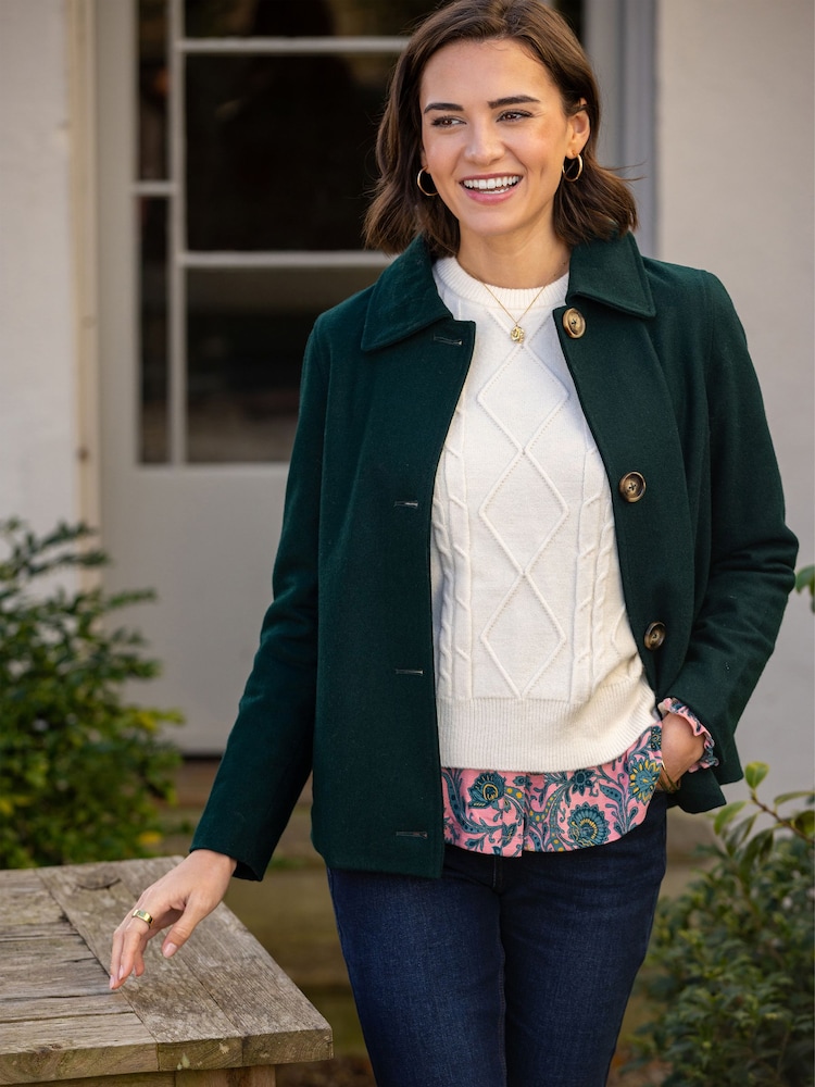 Brakeburn Blue Hazel Collared Jacket - Image 1 of 6