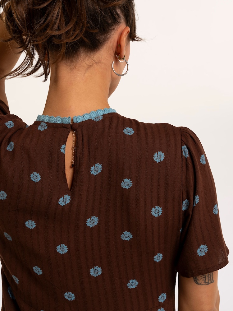 Brakeburn Brown Cedar Dress - Image 6 of 6 Brakeburn Brown Cedar Dress - Image 6 of 6