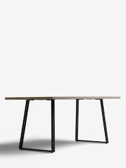Grey Alma Mango Wood 6 Seater Dining Table - Image 4 of 5