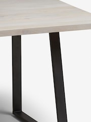 Grey Alma Mango Wood 6 Seater Dining Table - Image 5 of 5