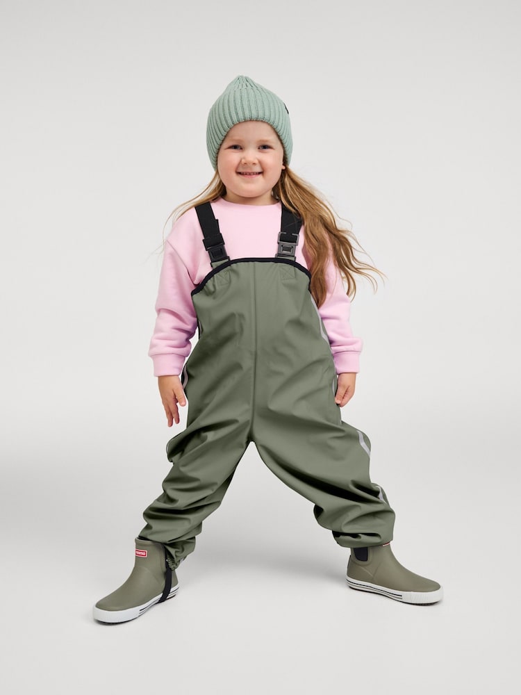 Reima Green Waterproof Rain Puddlesuit Dungarees Lammikko - Image 1 of 6 Reima Green Waterproof Rain Puddlesuit Dungarees Lammikko - Image 1 of 6