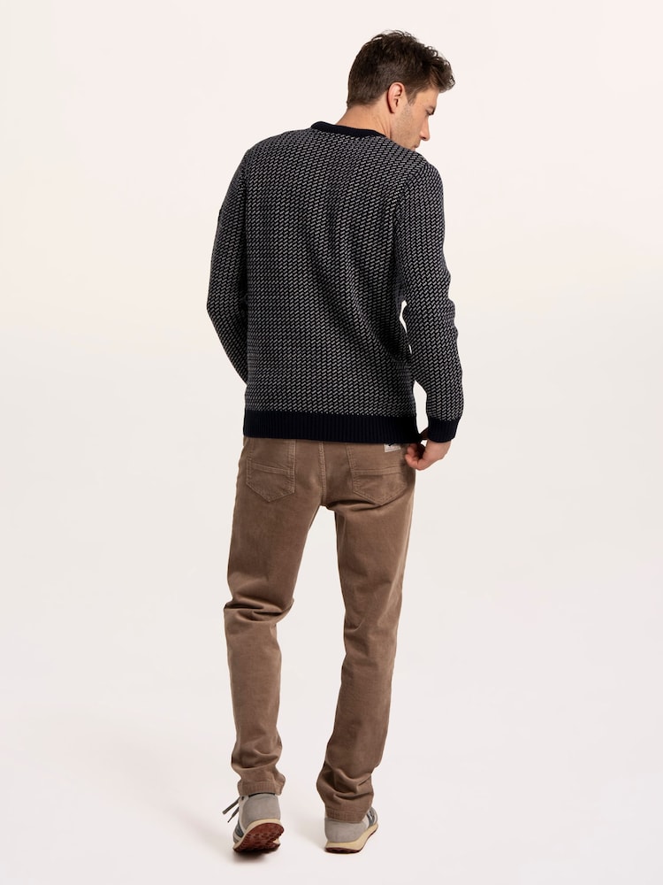 Brakeburn Blue Scandi Knitted Jumper - Image 2 of 6 Brakeburn Blue Scandi Knitted Jumper - Image 2 of 6