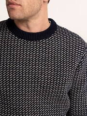 Brakeburn Blue Scandi Knitted Jumper - Image 5 of 6