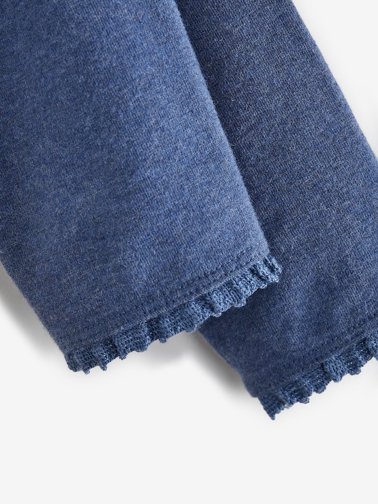Blue Denim Lace Trim Leggings (3mths-7yrs) - Image 3 of 3