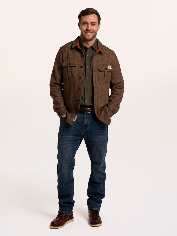 Brakeburn Farringdon Herringbone Overshirt - 6суретінің 1 суреті