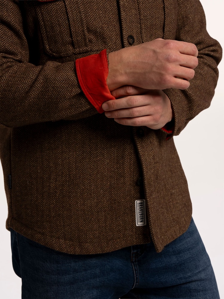 Brakeburn Farringdon Herringbone Overshirt - 6суретінің 6 суреті