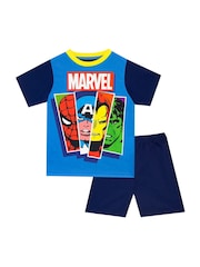 Character Blue Marvel Comics 2 Pack Short Pyjamas - Image 2 of 5