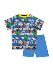 Character Blue Marvel Comics 2 Pack Short Pyjamas - Image 3 of 5