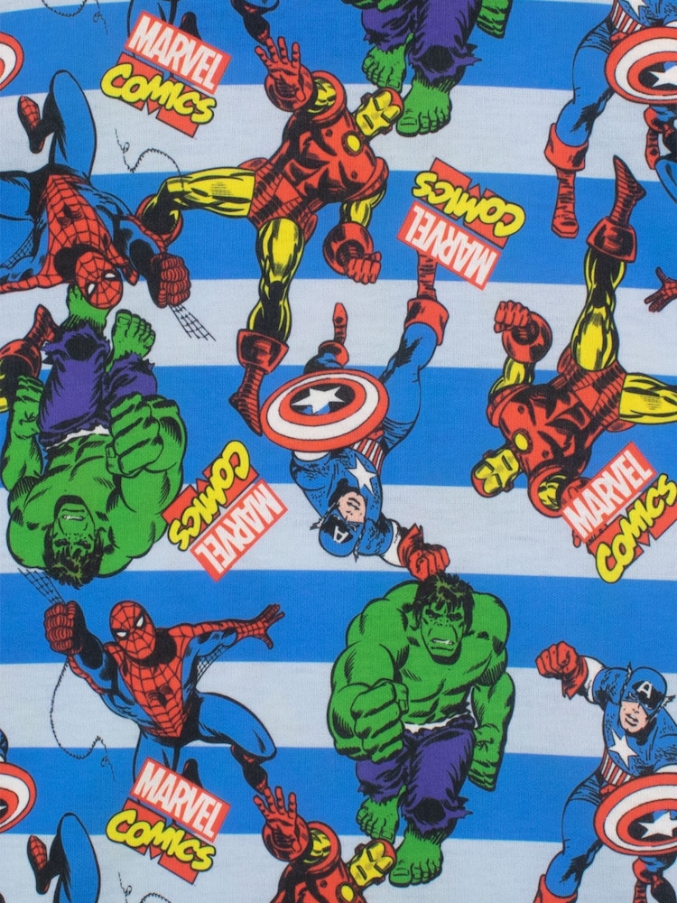Character Blue Marvel Comics 2 Pack Short Pyjamas - Image 5 of 5