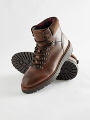 Brown Leather Hiker Style Boots - Image 5 of 6