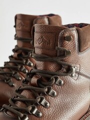 Brown Leather Hiker Style Boots - Image 6 of 6
