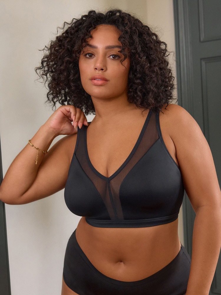 Черный - Total Support Non Wire Ultimate Comfort Bra B-H - Image 1 of 6