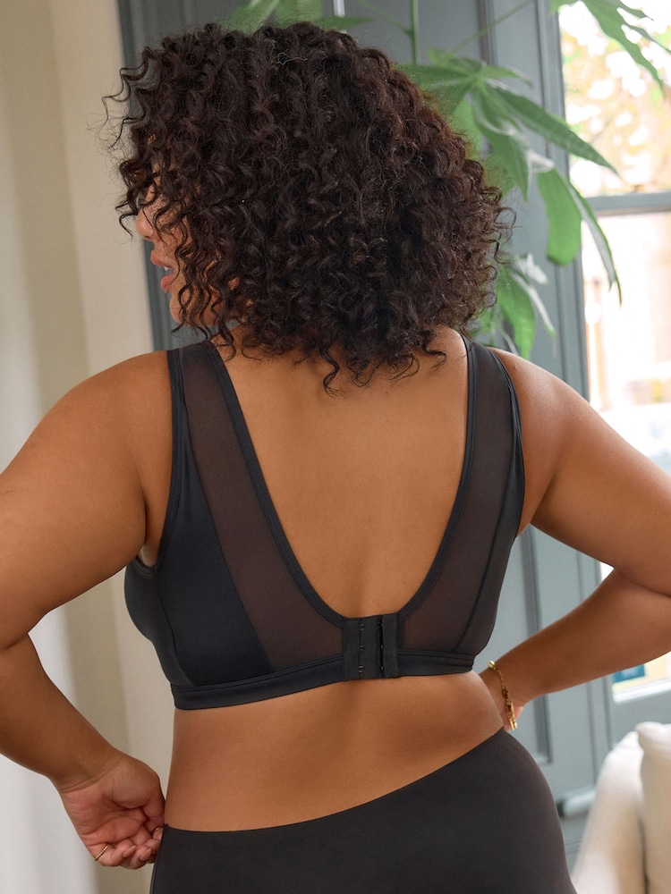 Black Total Support Non Wire Ultimate Comfort Bra B-H - Image 4 of 6