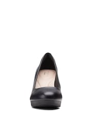 Clarks Black Leather Ambyr Joy Court Shoes - Image 4 of 8