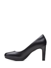Clarks Black Leather Ambyr Joy Court Shoes - Image 6 of 8