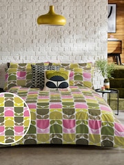 Orla Kiely Multi Block Stem 100% Cotton Duvet Cover and Pillowcase Set - Изображение 1 из 4