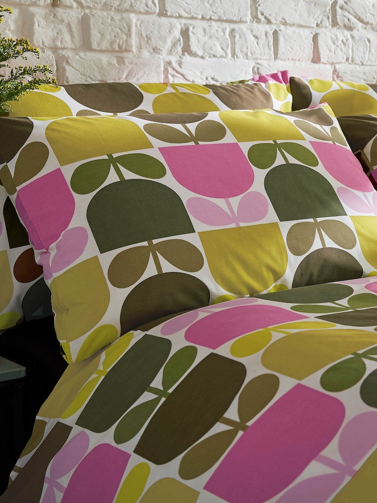 Orla Kiely Multi Block Stem 100% Cotton Duvet Cover and Pillowcase Set - Изображение 2 из 4