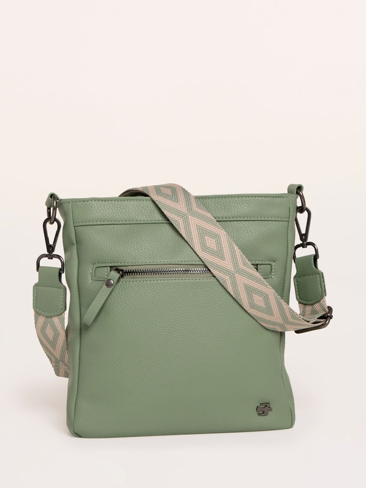 Brakeburn Green Sierra Cross-Body Bag - Image 1 of 4 Brakeburn Green Sierra Cross-Body Bag - Image 1 of 4