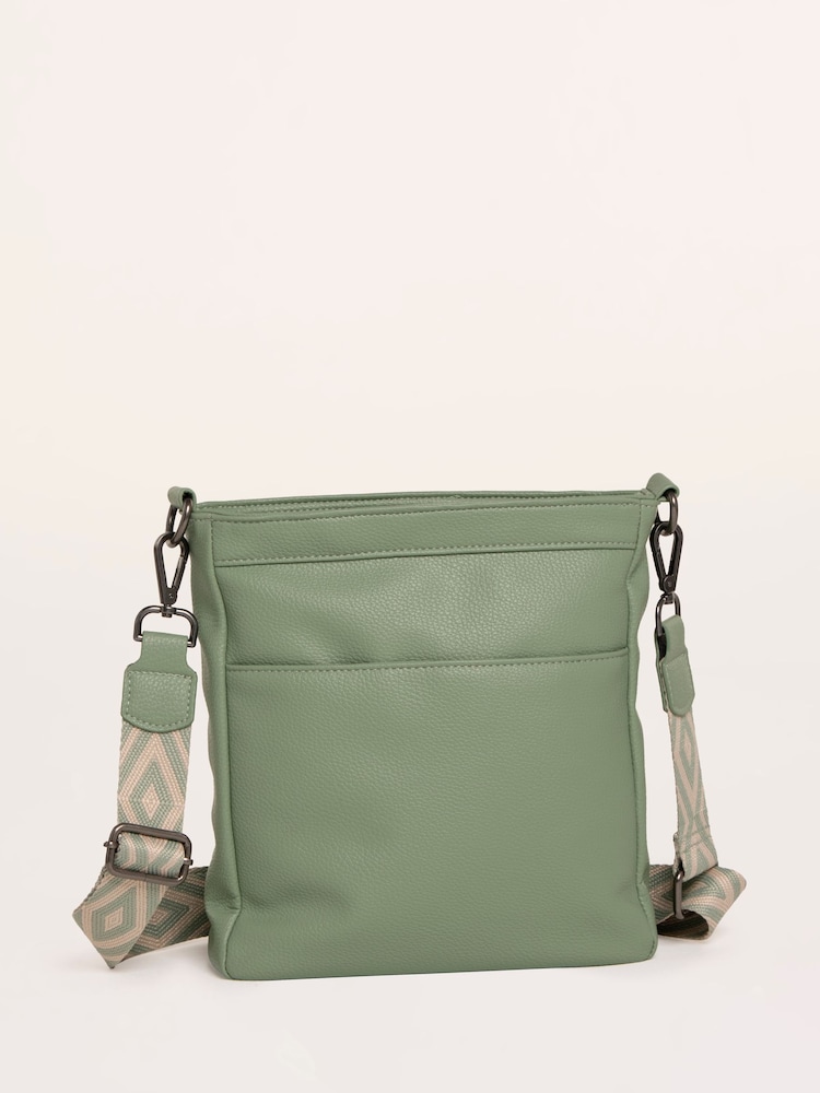 Brakeburn Green Sierra Cross-Body Bag - Image 2 of 4 Brakeburn Green Sierra Cross-Body Bag - Image 2 of 4