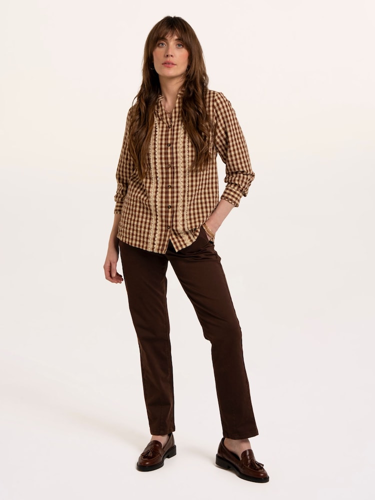 Brakeburn Natural Fiorella Shirt - Image 1 of 6 Brakeburn Natural Fiorella Shirt - Image 1 of 6
