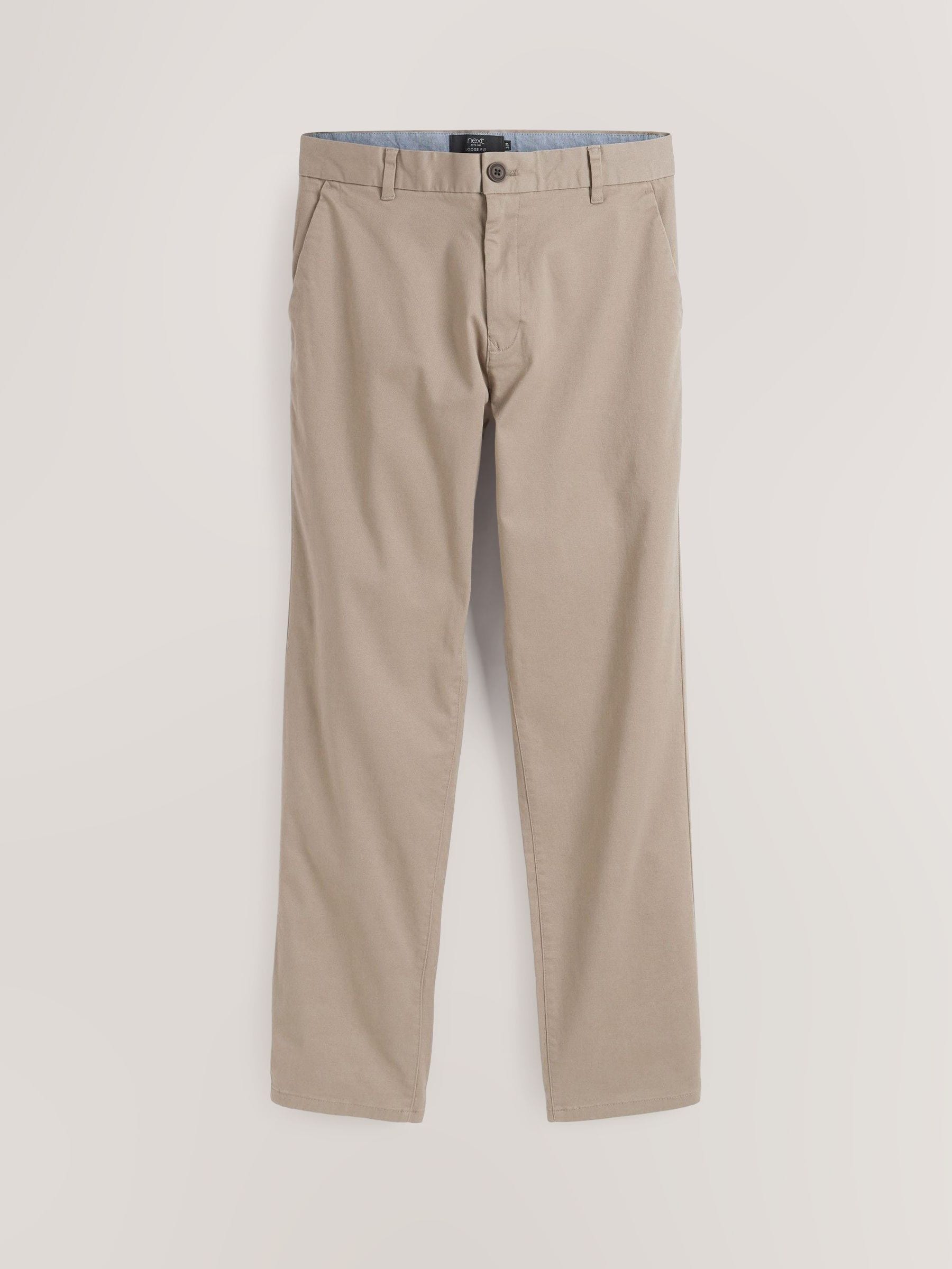 Buy Stone Relaxed Fit Stretch Chinos Trousers from Next USA