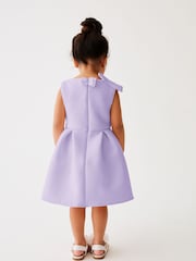 أرجواني - فستان سكوبا منقوش وردي اللون بربطة من Baker by Ted Baker - صورة 2 من 8