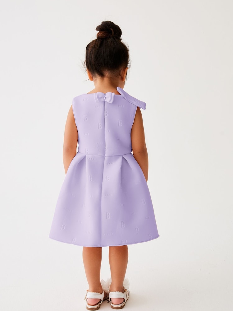 أرجواني - فستان سكوبا منقوش وردي اللون بربطة من Baker by Ted Baker - صورة 2 من 8