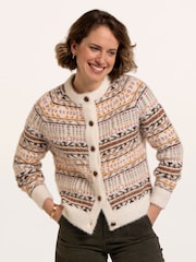 Brakeburn Black Gertrud Intarsia Knitted Cardigan - Image 5 of 6