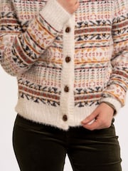Brakeburn Black Gertrud Intarsia Knitted Cardigan - Image 6 of 6
