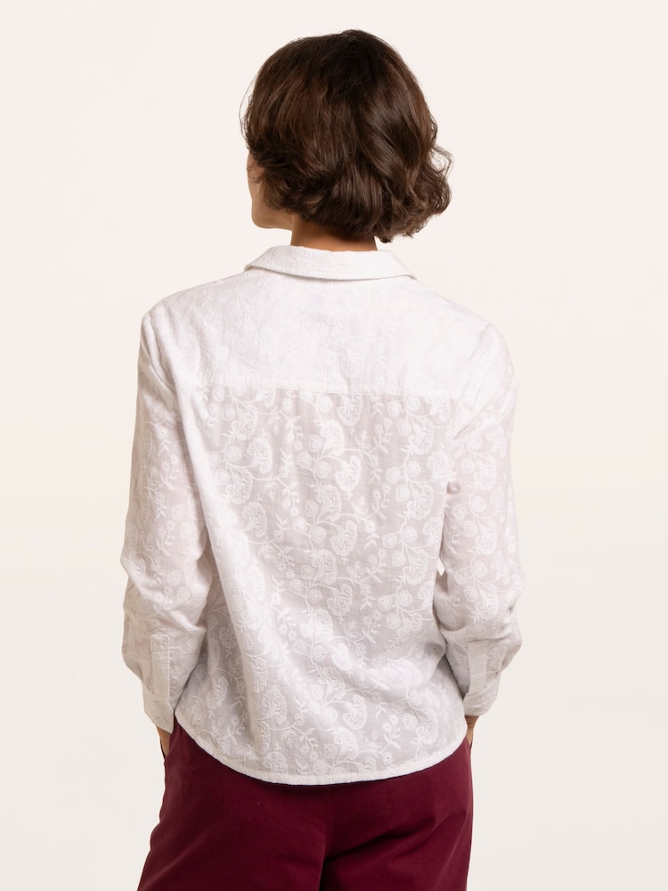 Brakeburn White Flora Blouse - Image 2 of 6
