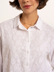 Brakeburn White Flora Blouse - Image 4 of 6