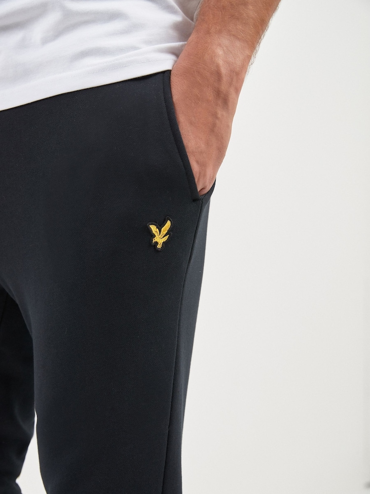Lyle & Scott Black Cotton Joggers - Image 5 of 6