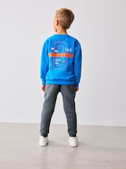 Baker by Ted Baker Blue Graphic Sweater and Joggers Set - Image 7 of 10